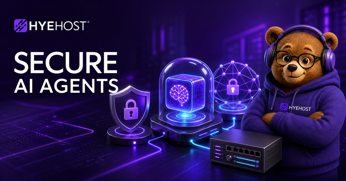 AI Agent Security HYEHOST blog artwork